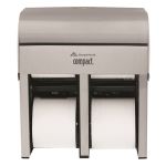 Compact Quad® 4-Roll Coreless High-Capacity Toilet Paper Dispenser, Stainless Steel